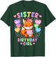 Sister of The Birthday Girl Shirt | Fox 1st Birthday T-Shirt - T-Shirt | Forest