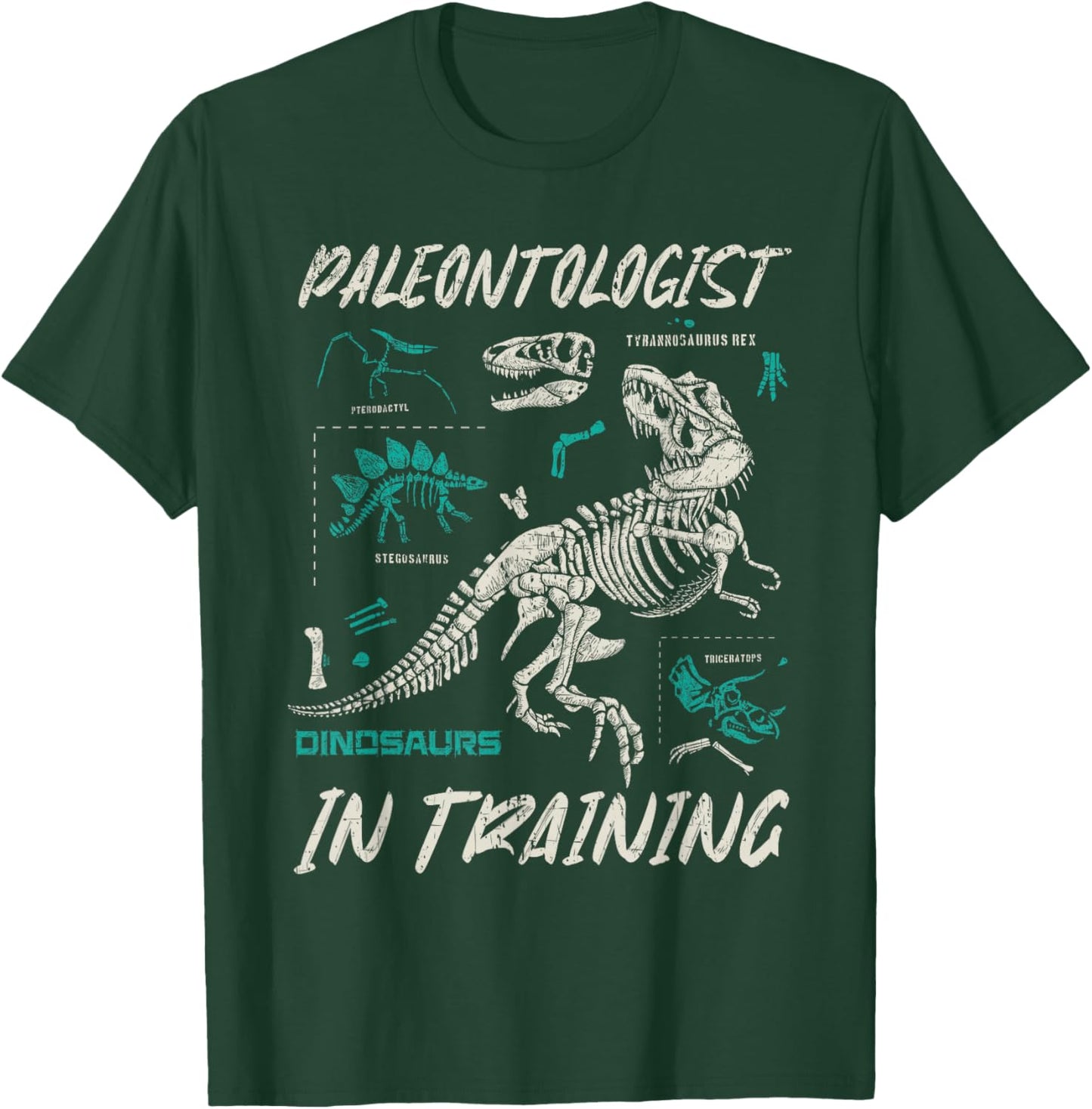 Paleontologist In Training Kids Children Fun Fossil Hunting T-Shirt - T-Shirt | Forest