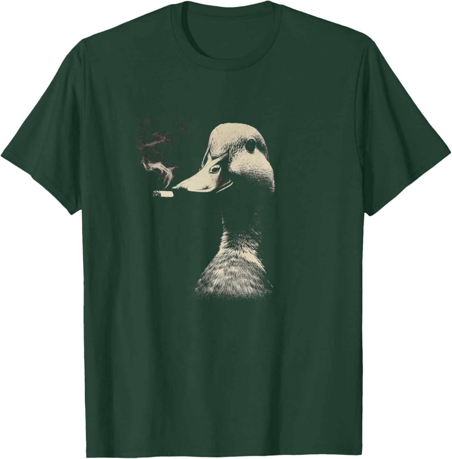 Coole Rauchente Ente Retro Vintage Tier Rauchen T-Shirt - T-Shirt | Forest