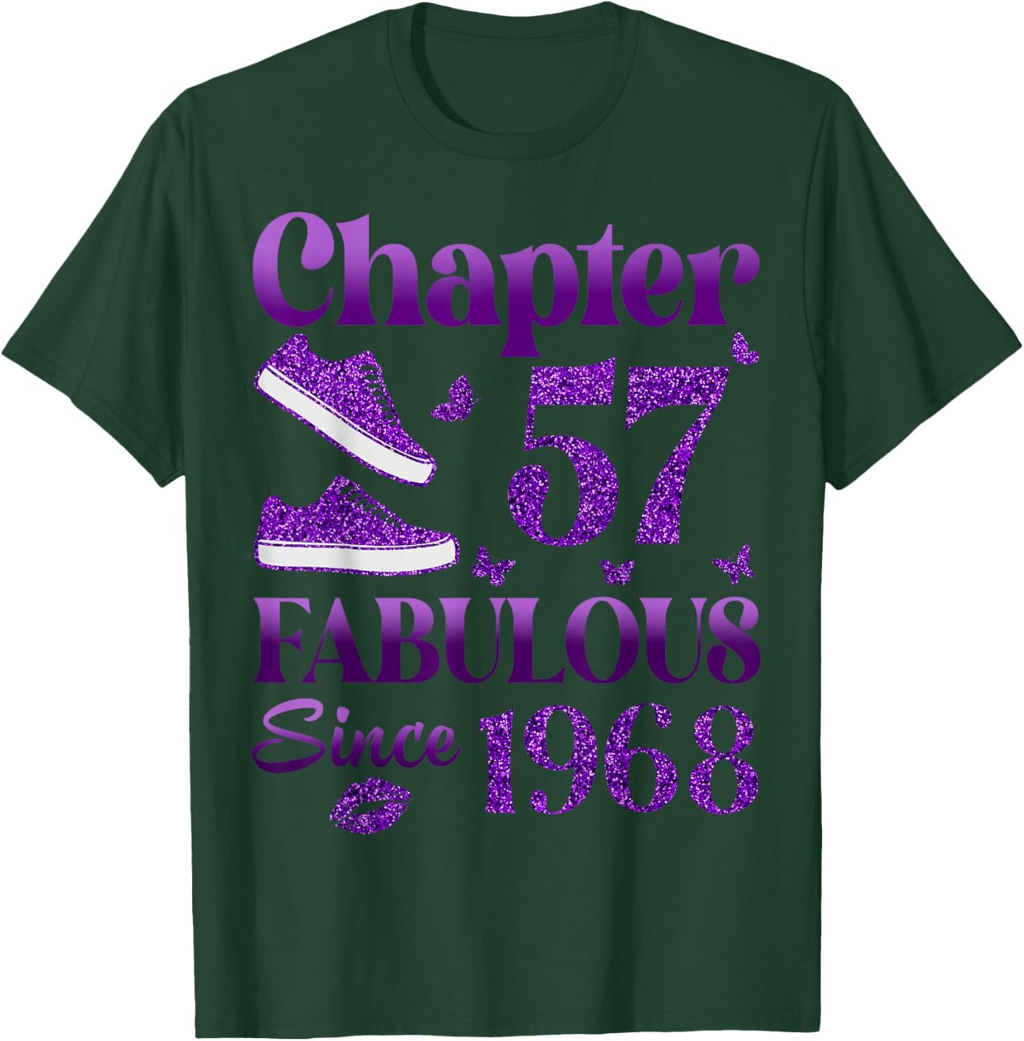 Chapter 57 Fabulous Since 1968 57Th Birthday Gift T-Shirt - T-Shirt | Forest