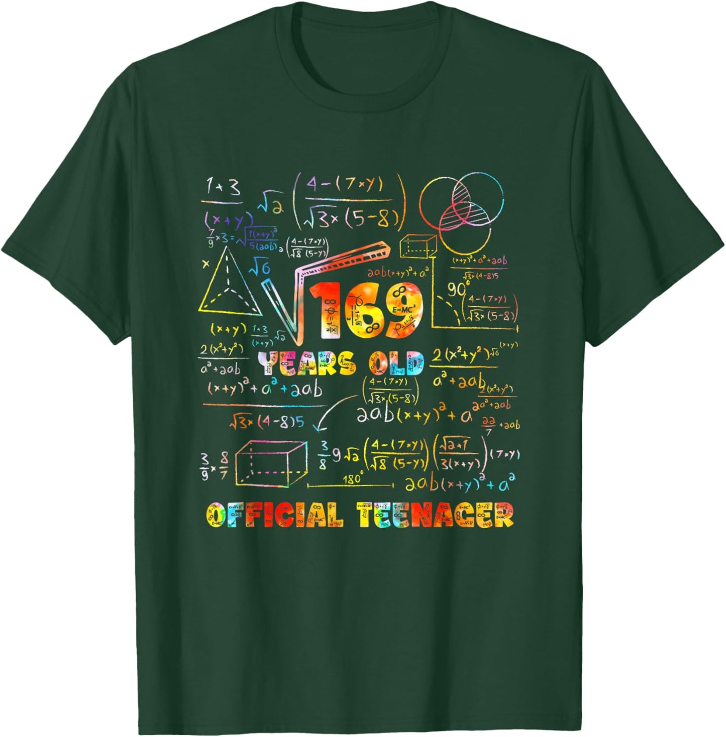 Quadratische Wurzel von 169 13 Jahren offizieller Teenager Geburtstag T-Shirt - T-Shirt | Forest