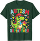 Autism Is My Superpower Autism Awareness Dinosaur Boys Kids T-Shirt - T-Shirt | Forest