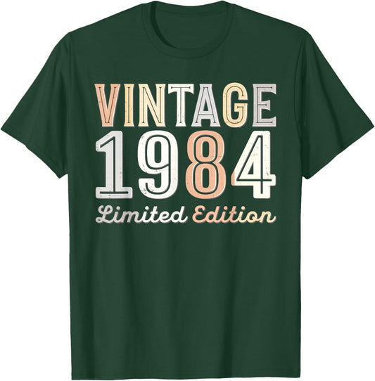 Vintage 1984 Limited Edition 41th Birthday 41 Years Old Bday T-Shirt - T-Shirt | Forest