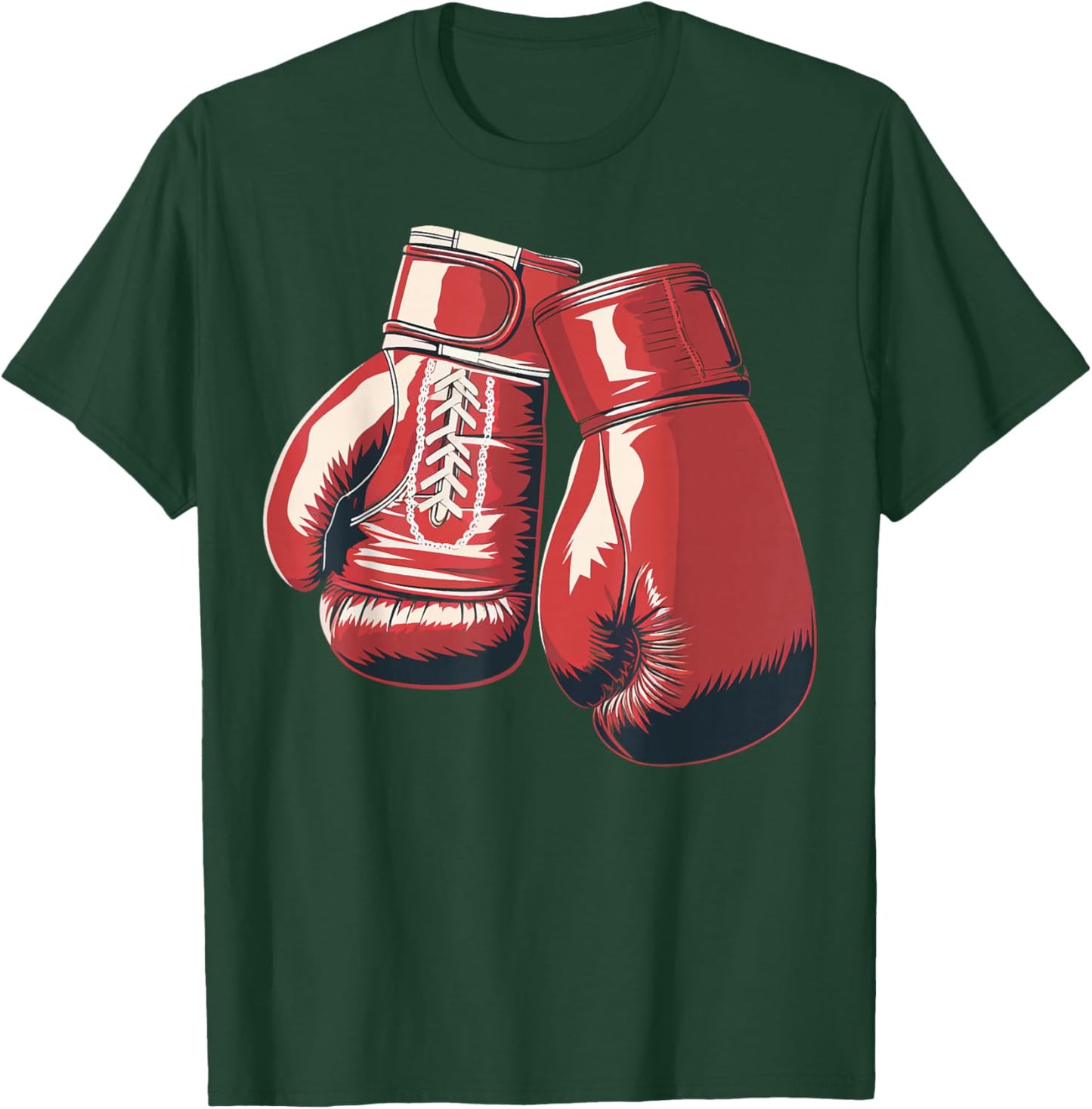 Boxing Gloves Combat Sport Boxing Student T-Shirt - T-Shirt | Forest
