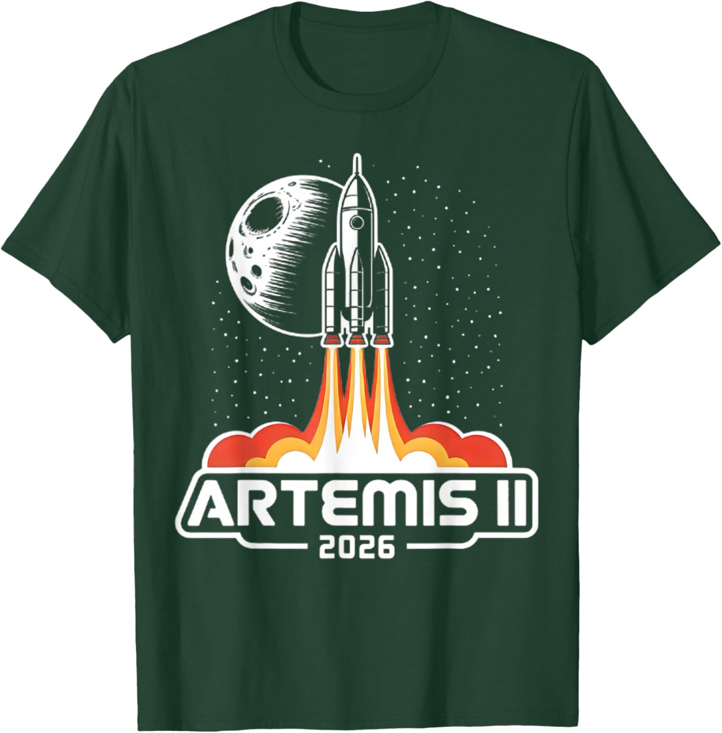 Artemis II Back to the Moon 2026 T-Shirt - T-Shirt | Forest
