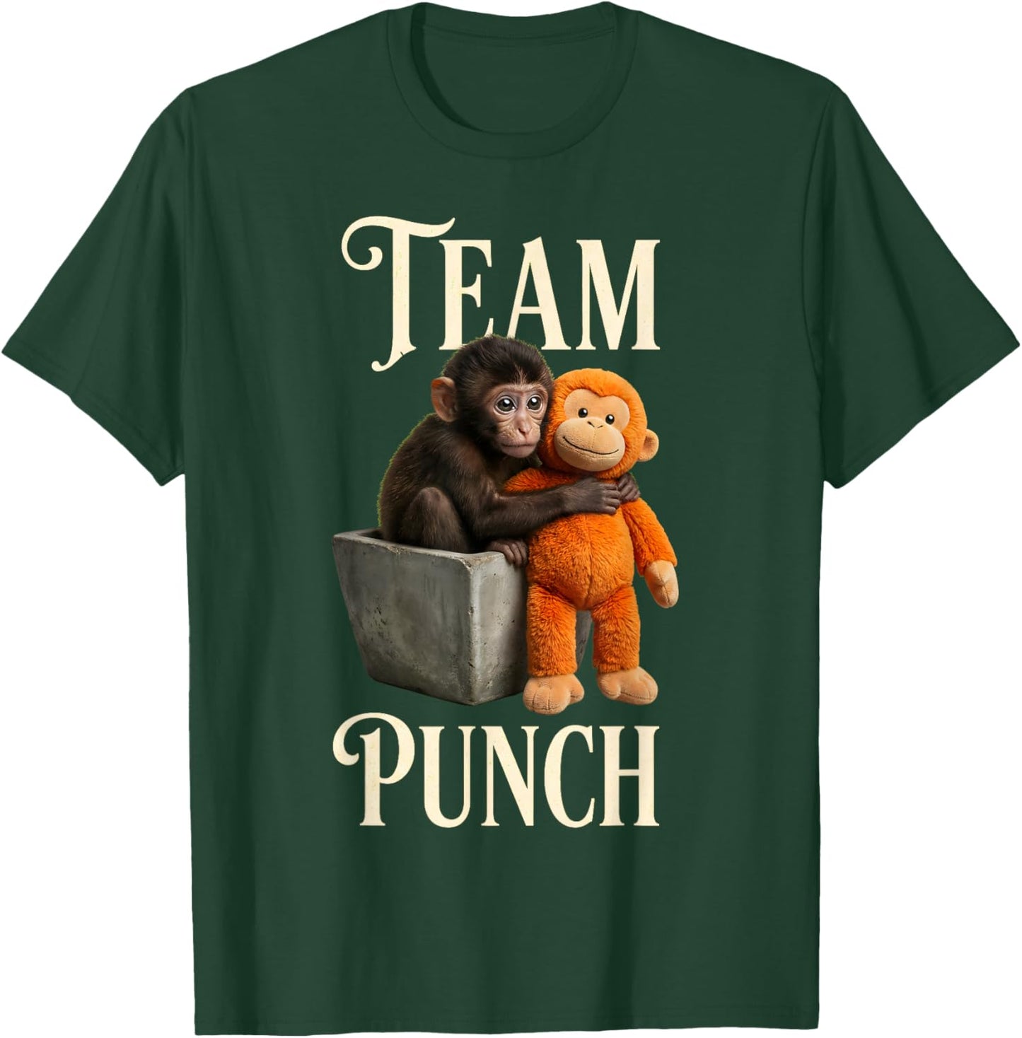 Team Punch Japanischer Affenschlag für Babys T-Shirt - T-Shirt | Forest
