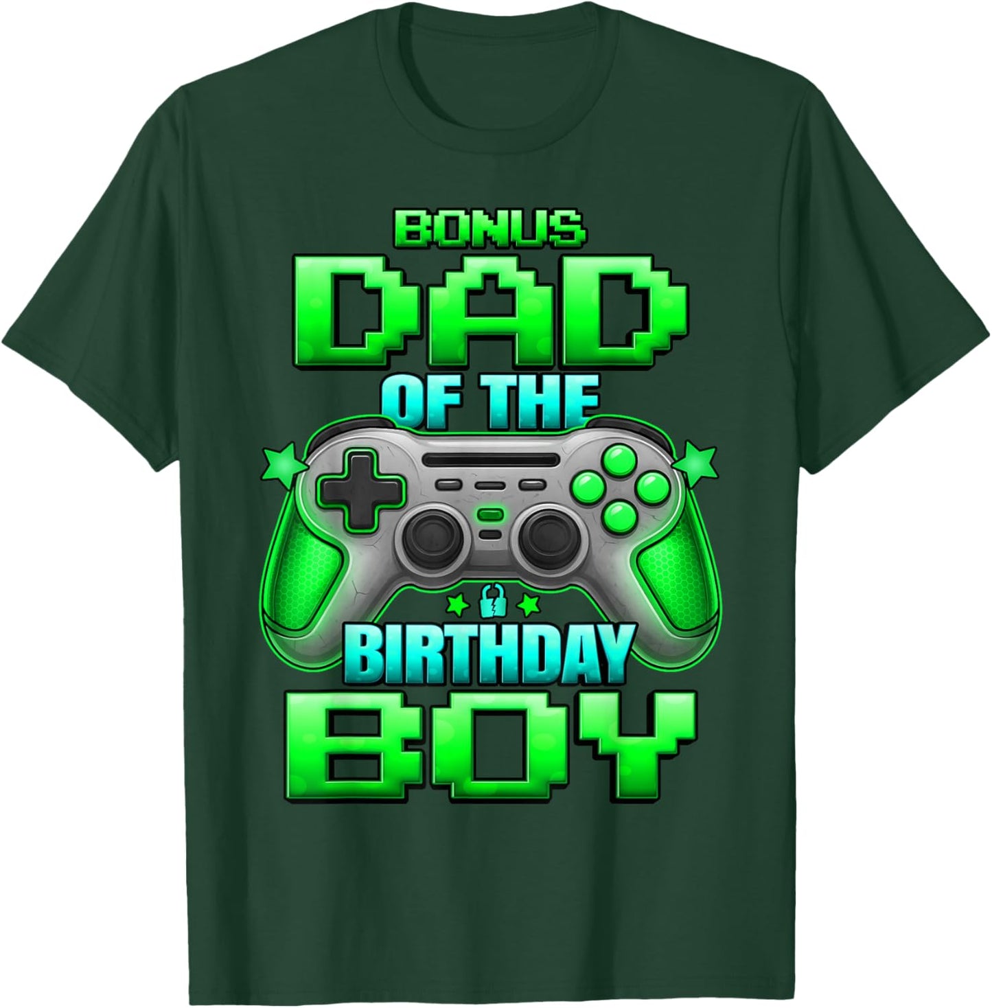 Bonus Dad of The Birthday Boy Matching Family Father T-Shirt - T-Shirt | Forest