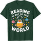 Reading is Out of This World Space Funny Books Lover T-Shirt - T-Shirt | Forest