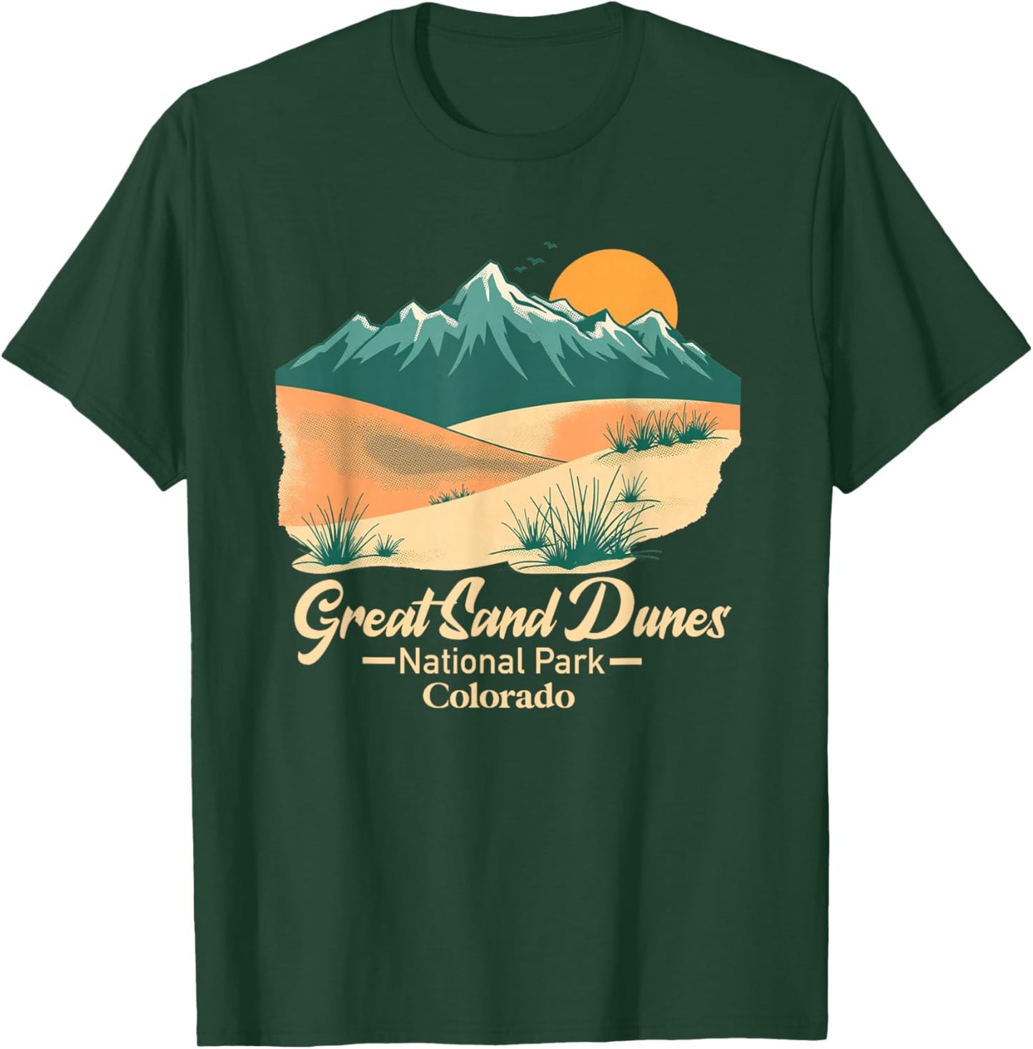 Great Sand Dune National Park Colorado CO Souvenir Men Women T-Shirt - T-Shirt | Forest