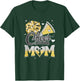 Cheer Mom Yellow Cheerleading Football Graphic T-Shirt - T-Shirt | Forest