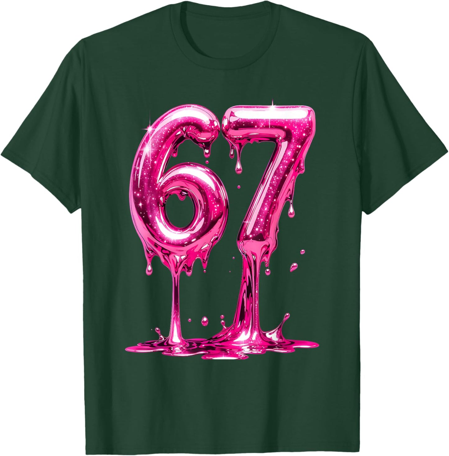 67 Filles dégoulinantes Tout-Petits Jeunes Enfants 6 7 Mème T-Shirt - T-Shirt | Forest