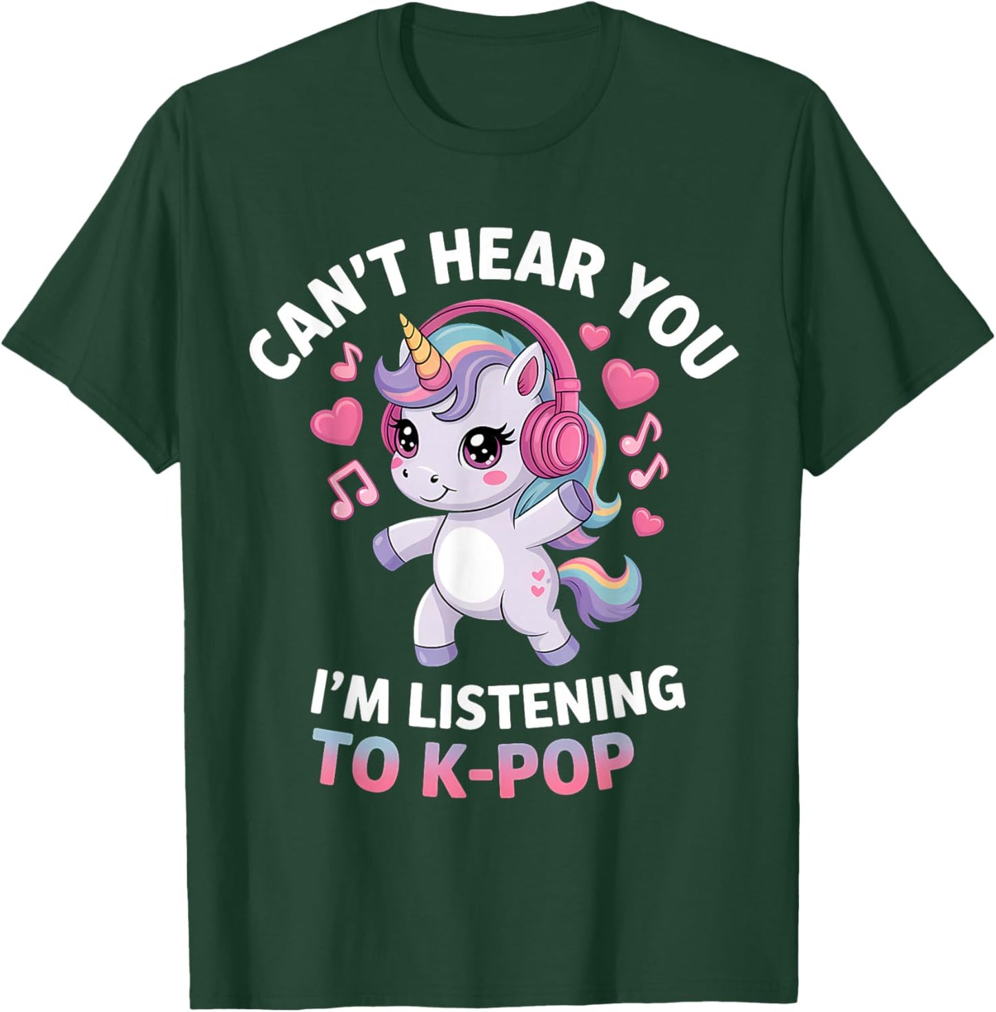 K-Pop Je ne t'entends Pas J'écoute K-Pop K Pop Kawaii Kpop T-Shirt - T-Shirt | Forest