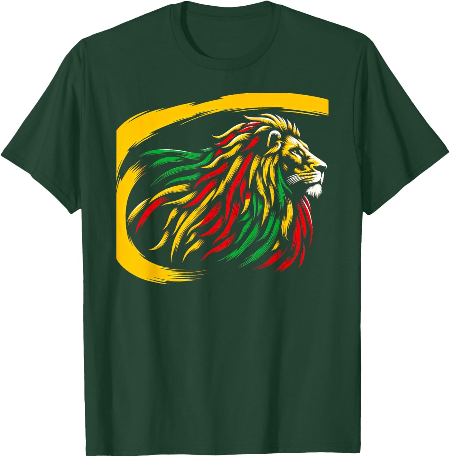 Epic Rasta Lion T-Shirt - T-Shirt | Forest