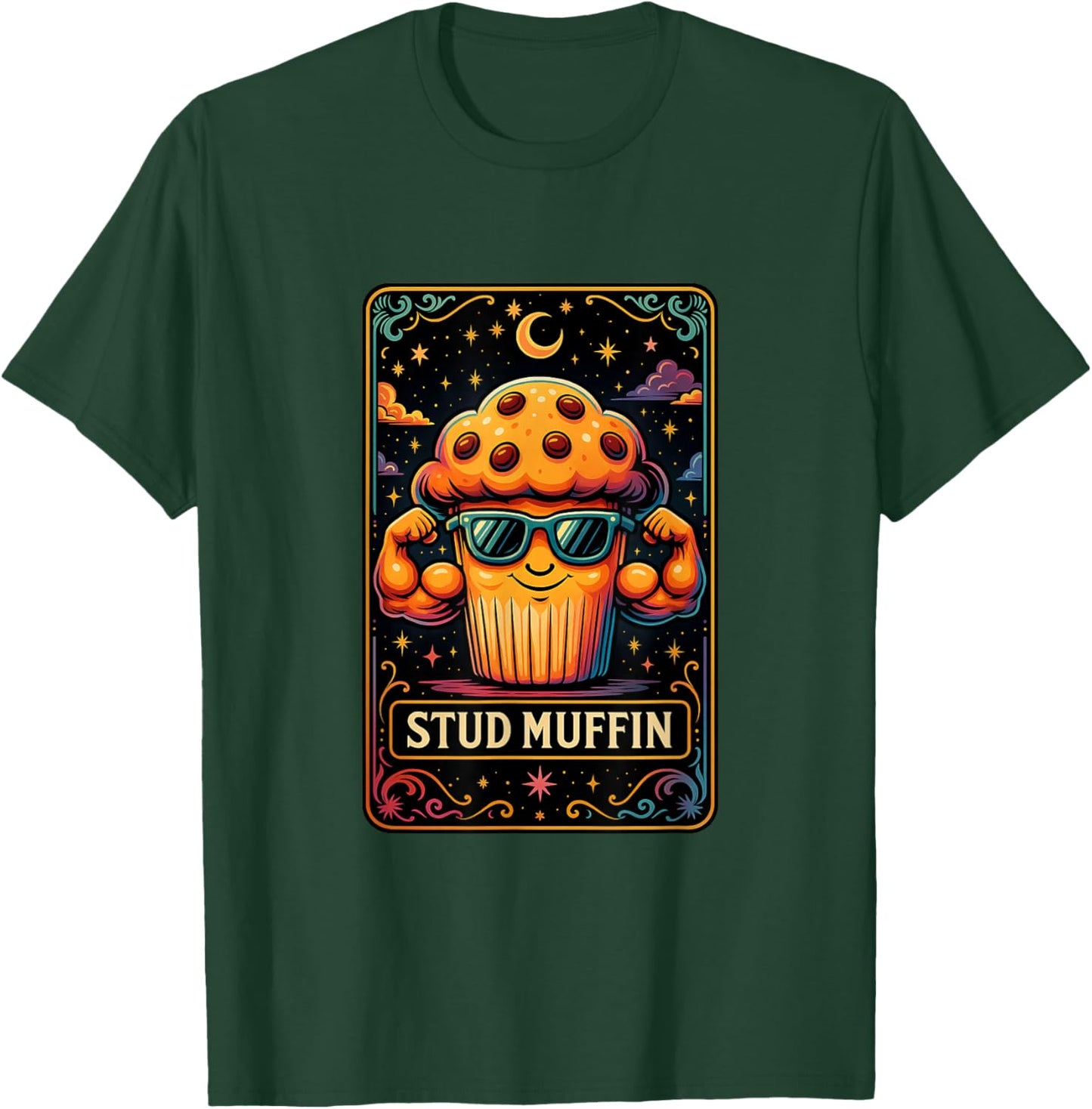 Stud Muffin Funny Muffin Tarot Card Boys Men T-Shirt - T-Shirt | Forest