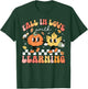 Retro Fall In Love With Learning Autumn Pumpkin Teacher T-Shirt - T-Shirt | Forest