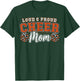 Loud & Proud Cheer Mom Orange Pom Poms Cheerleader Women T-Shirt - T-Shirt | Forest