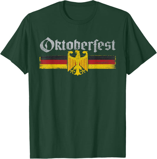 Vintage Oktoberfest German Flag T-Shirt - T-Shirt | Forest