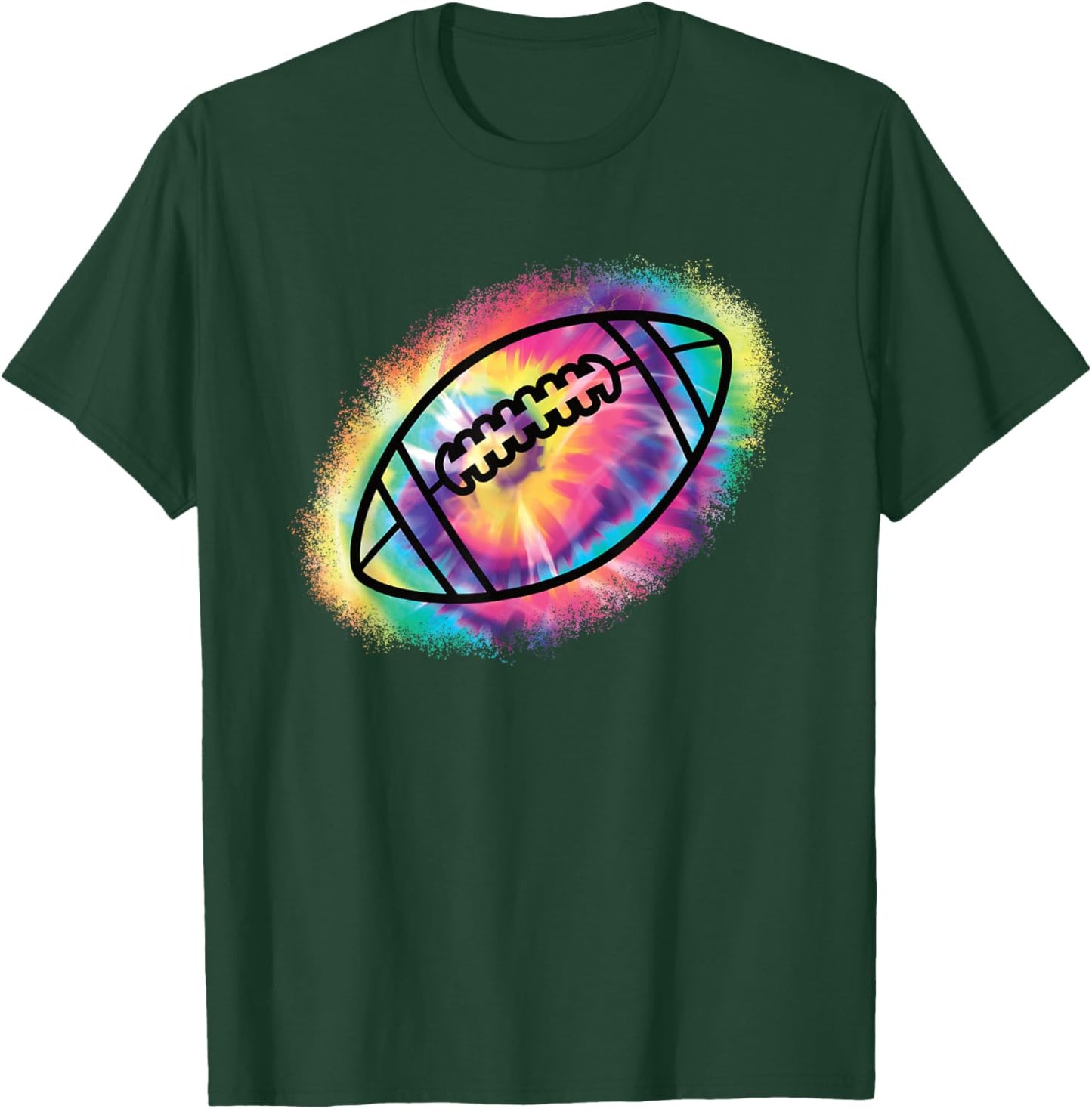 American Football Colorful Football Player Men Women Kids T-Shirt - T-Shirt | Forest