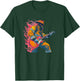 Stunning Fireman Rock Costume with Electric Guitar T-Shirt - T-Shirt | Forest