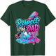Respect The Dad Ice Cream Drip Baseball Game Day Fathers Day T-Shirt - T-Shirt | Forest