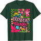 Blessed Yaya Retro Boho Flowers Floral Mother's Day T-Shirt - T-Shirt | Forest