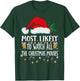 Matching Christmas PJS Most Likely To Watch Xmas Movies T-Shirt - T-Shirt | Forest