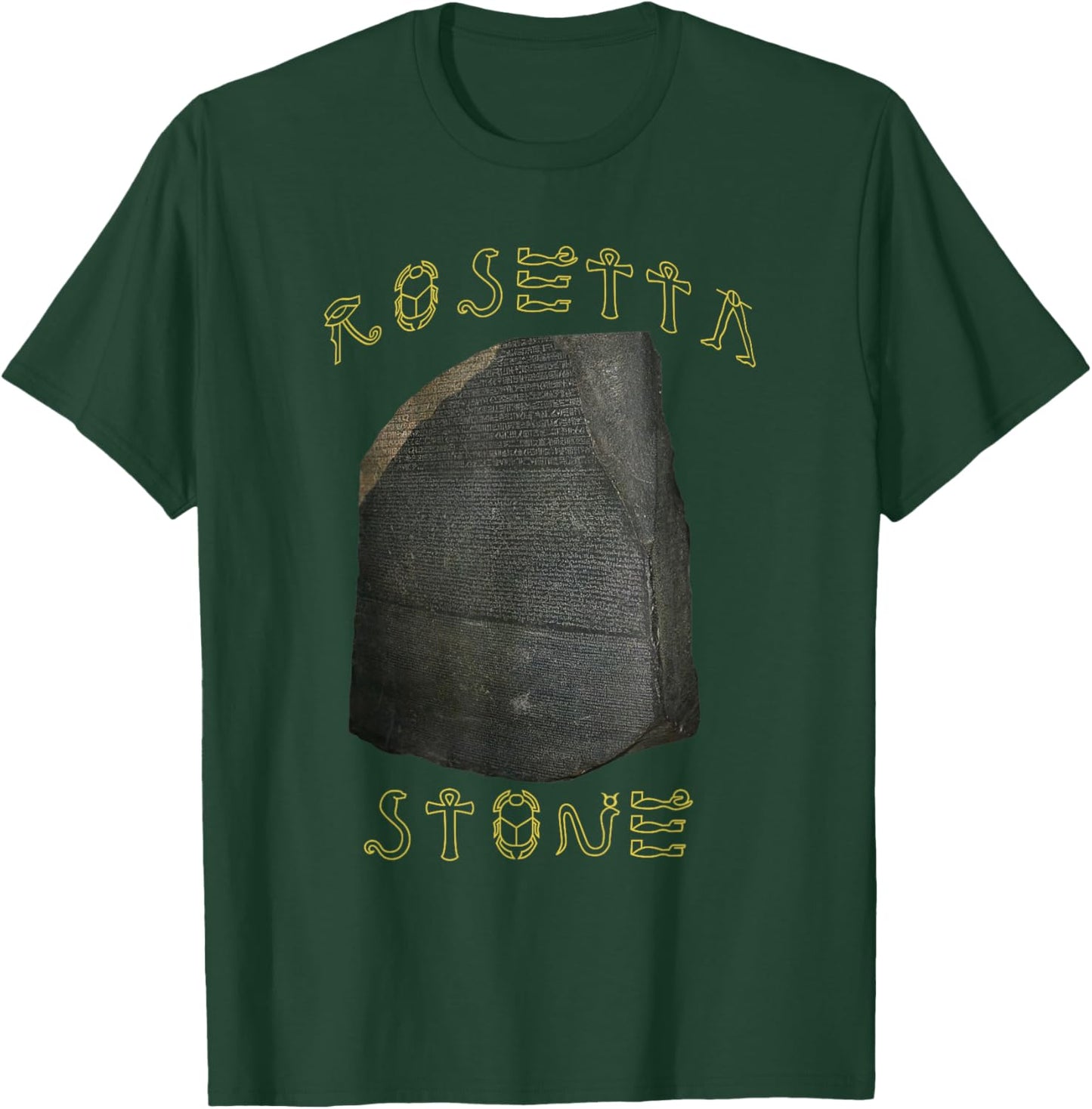 Rosetta Stone Hieroglyphs Egyptology T-Shirt - T-Shirt | Forest