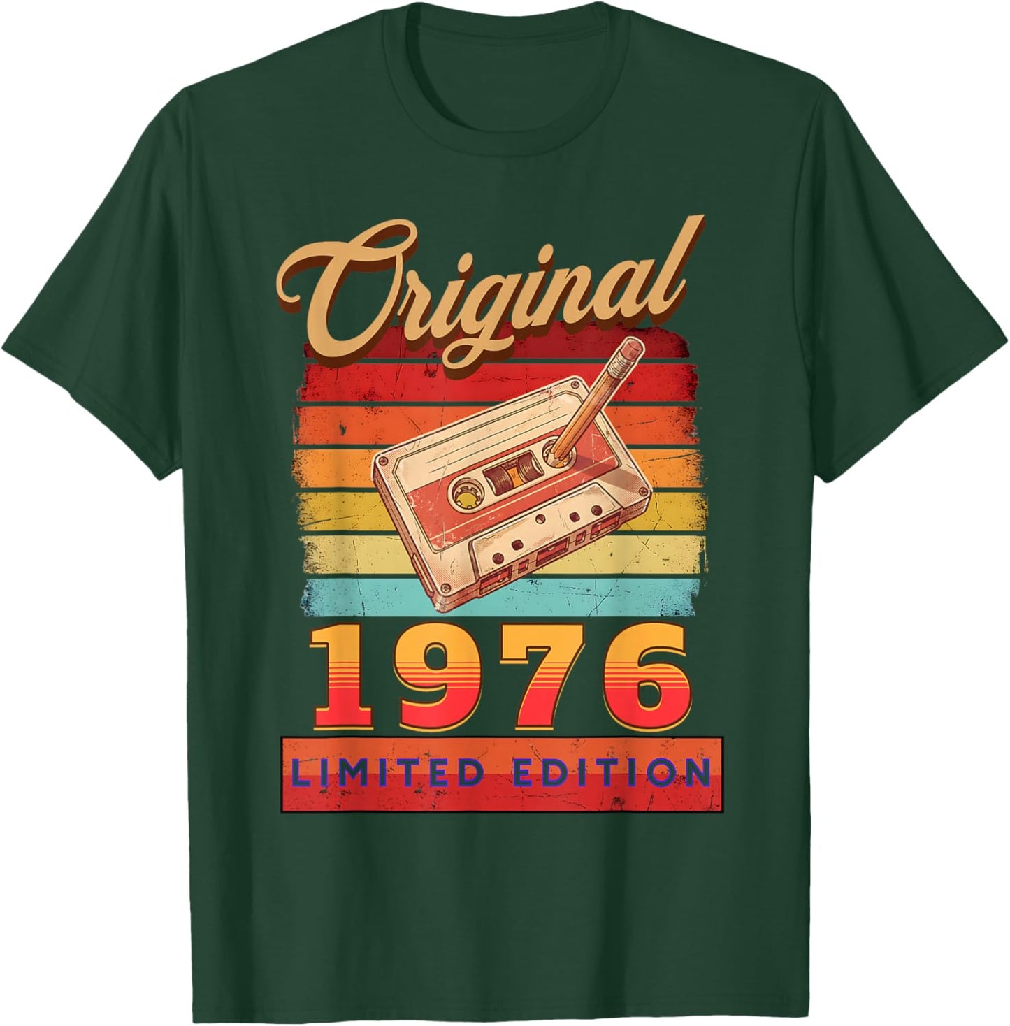 Retro Gift 1976 50th Birthday Man Woman Funny T-Shirt - T-Shirt | Forest