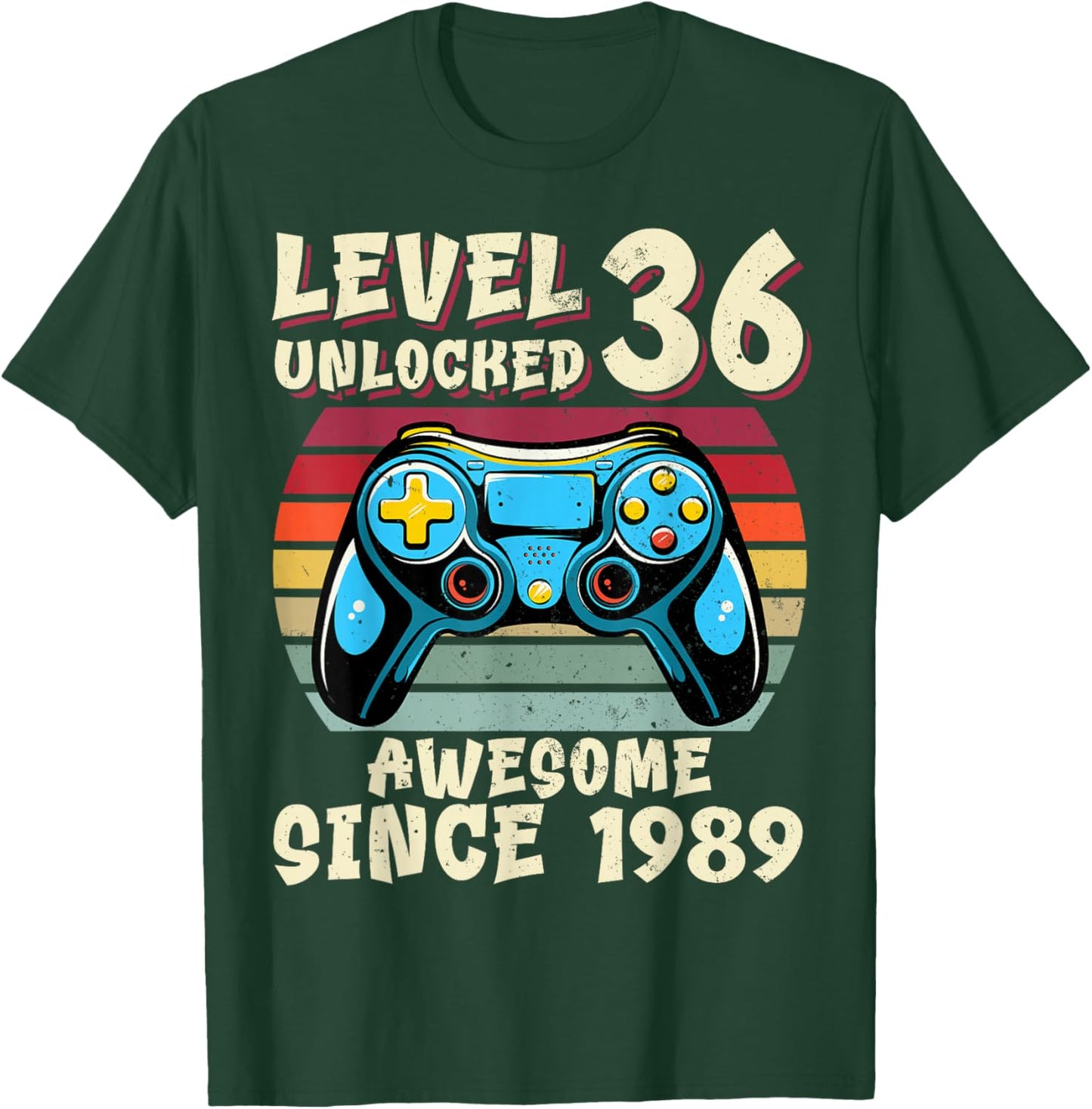 36th Birthday Decoration Men 36yrs 36 Years Old Birthday T-Shirt - T-Shirt | Forest