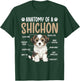 Anatomy of A Shichon Dog Zuchon Lover Shichon Owner T-Shirt - T-Shirt | Forest