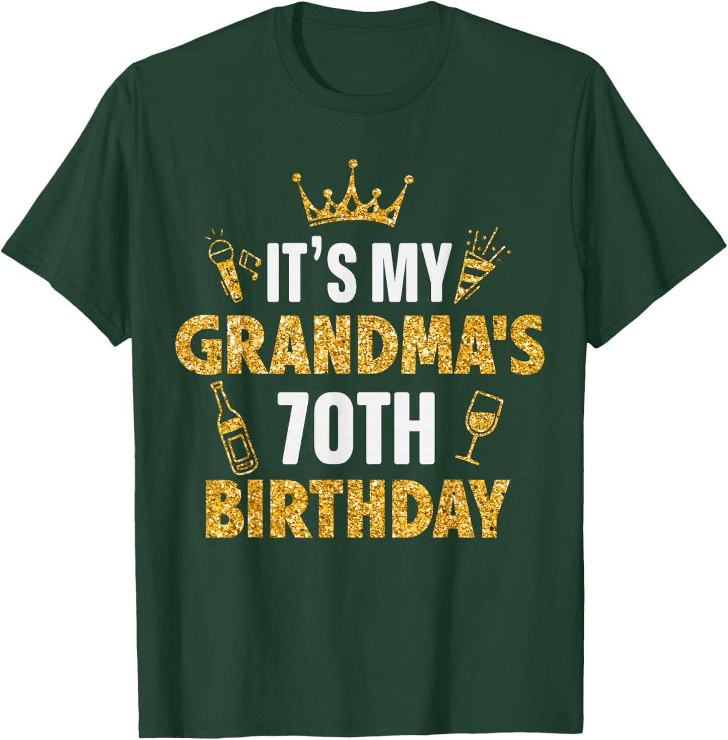 It's My GRANDMA's 70th Birthday 1955 70 Years Old T-Shirt - T-Shirt | Forest