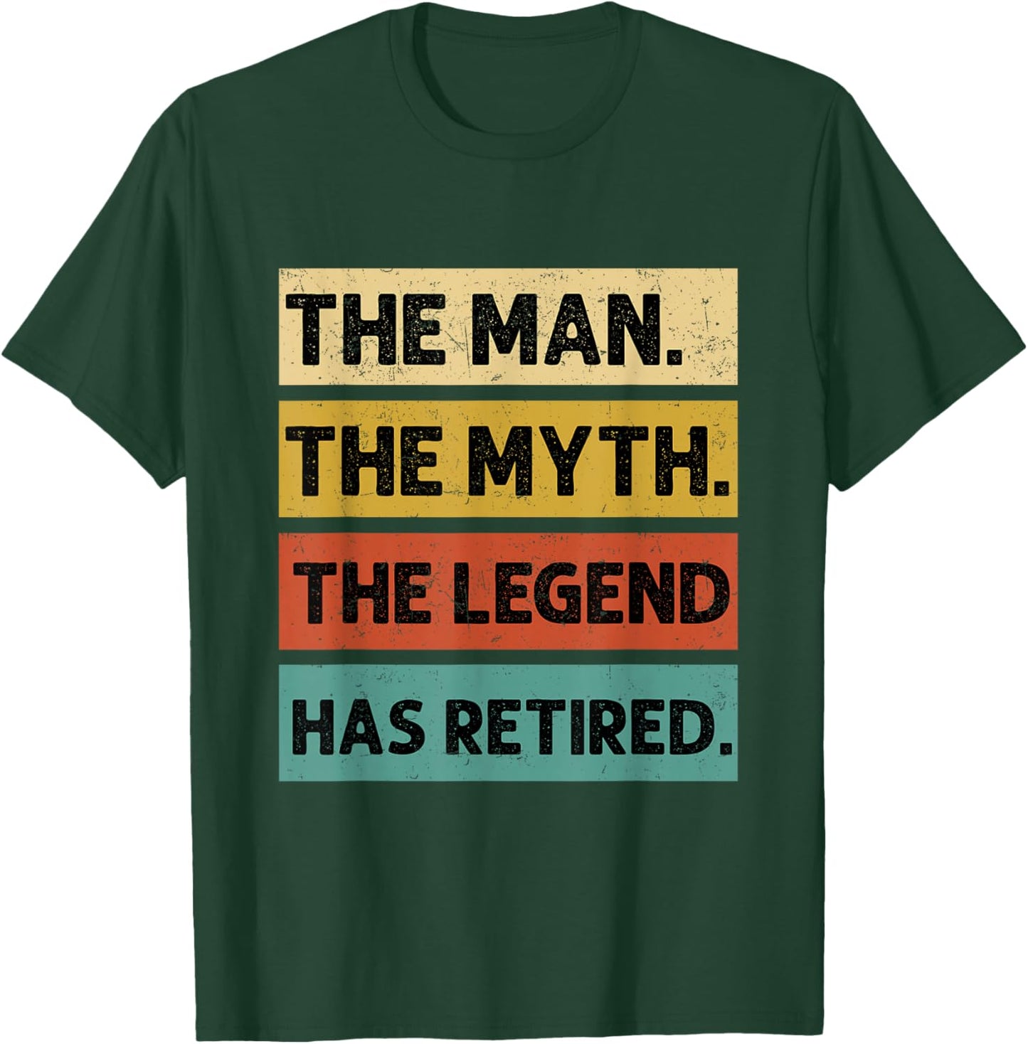 Retirement Retro Vintage Style The Legend Has Retired Men T-Shirt - T-Shirt | Forest