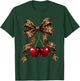 Cherry Bow Coquette Red Cherries T-Shirt - T-Shirt | Forest