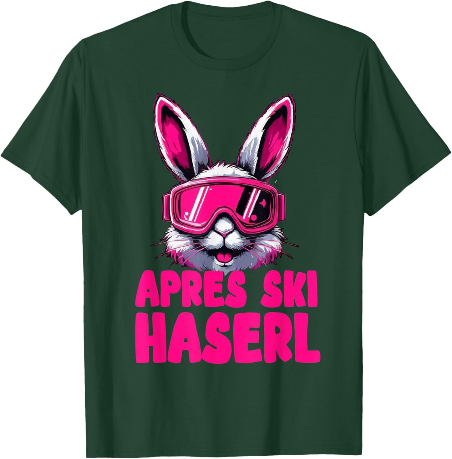 Après Ski Haserl Ski Rabbit Hüttengaudi T-Shirt - T-Shirt | Forest