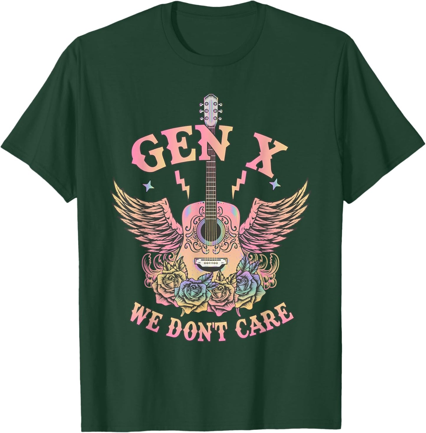 We Don't Care Retro GenX T-Shirt - T-Shirt | Forest