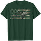 Deer Hunting Camo American Flag Buck Calling Hunter Country T-Shirt - T-Shirt | Forest