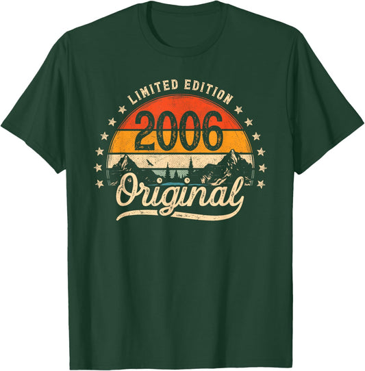 Limited Edition Original 2006 Vintage 20. Geburtstag Mann T-Shirt - T-Shirt | Forest