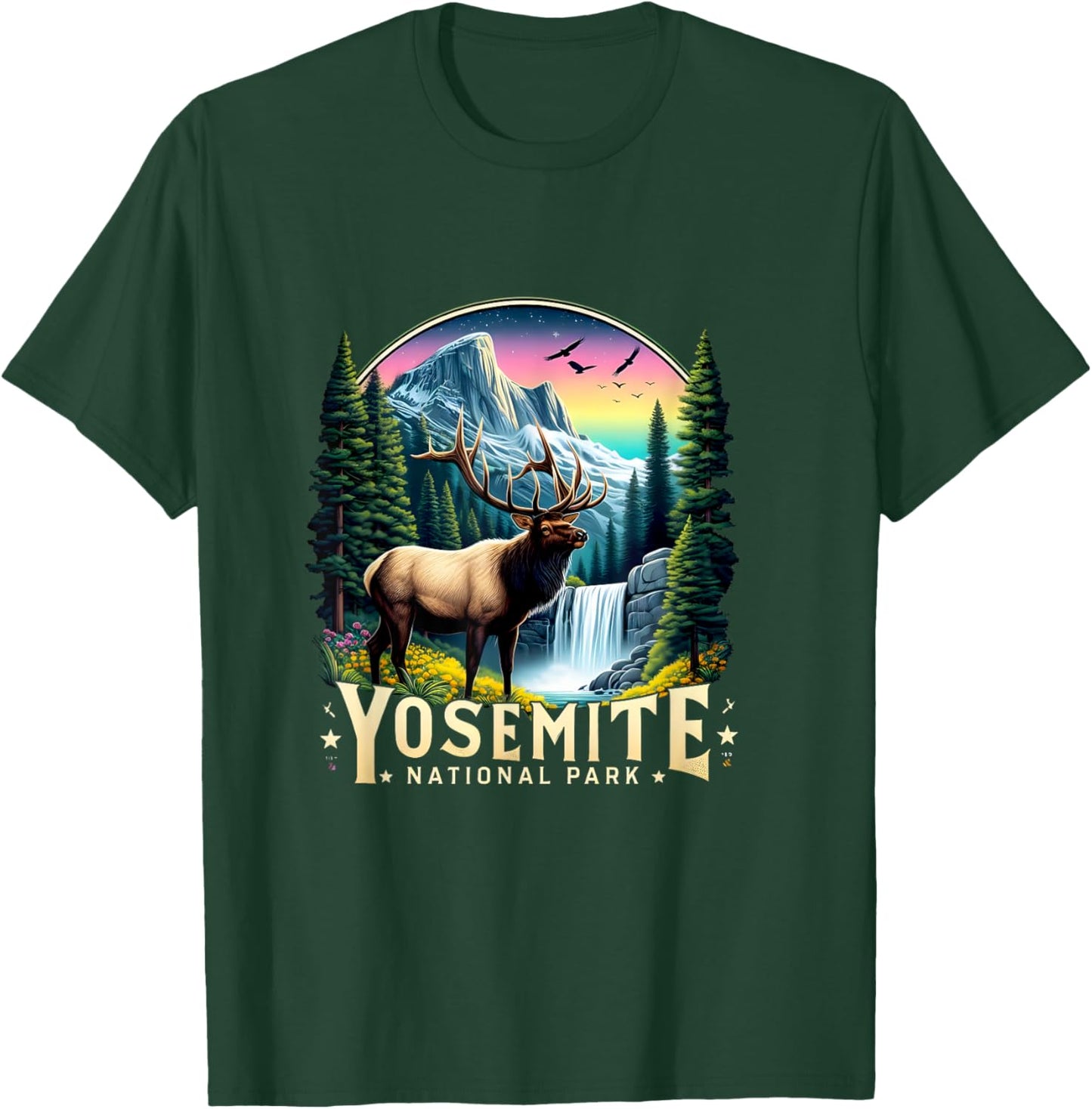 Yosemite Road Trip 2025 Family National Park T-Shirt - T-Shirt | Forest