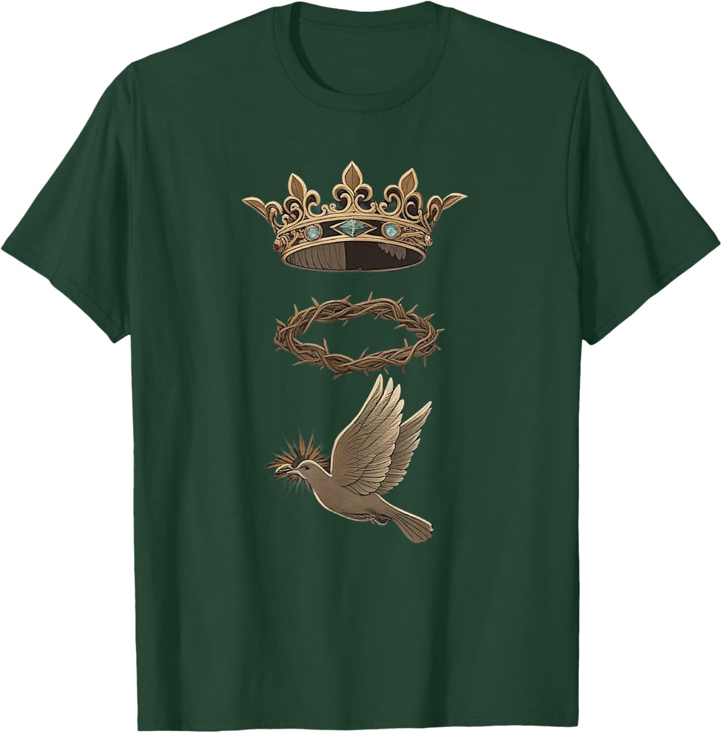 Holy Trinity Father Son and Holy Spirit Catholic , Black, S T-Shirt - T-Shirt | Forest