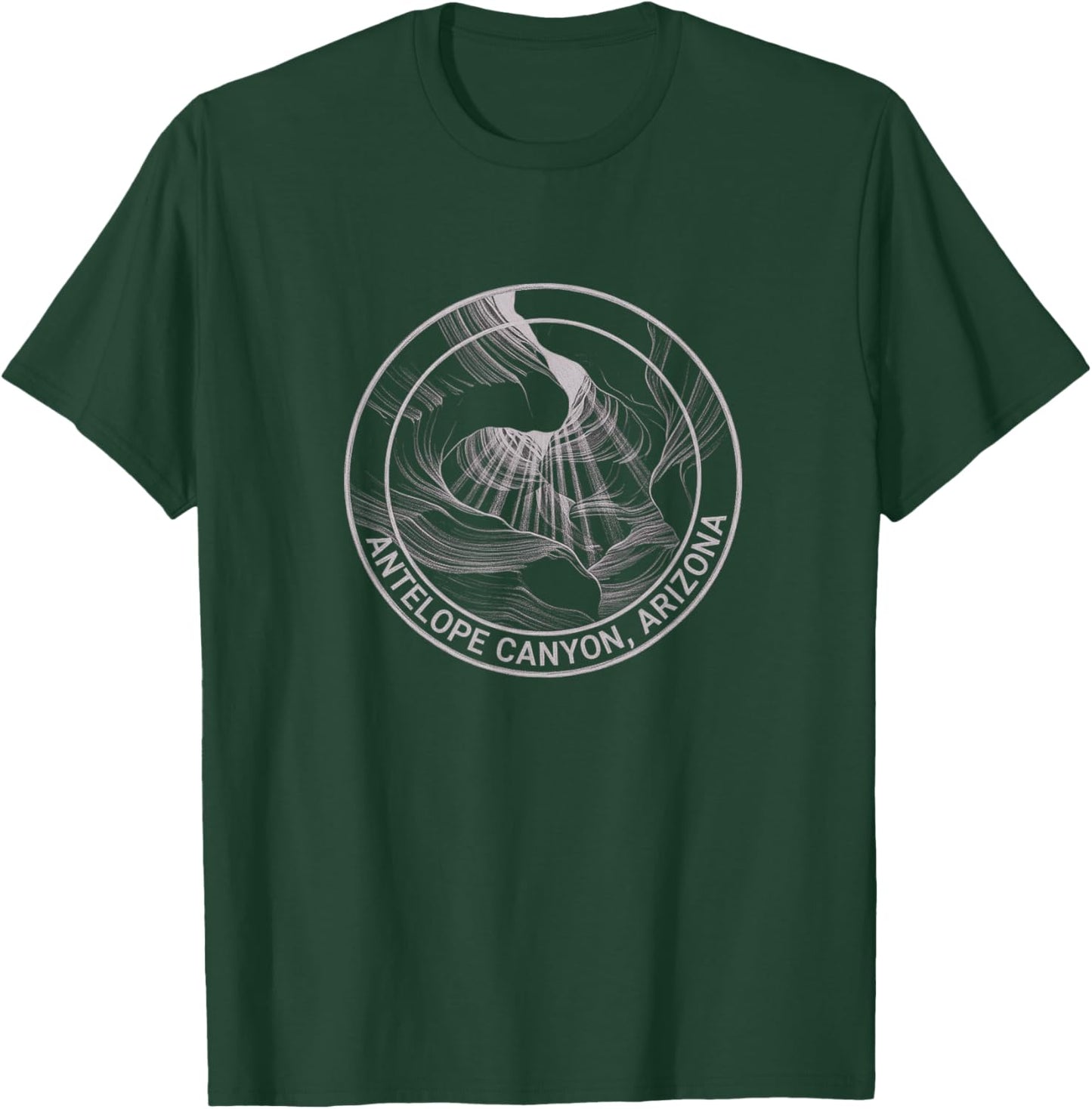 Vintage Antelope Canyon Arizona Sketch T-Shirt - T-Shirt | Forest