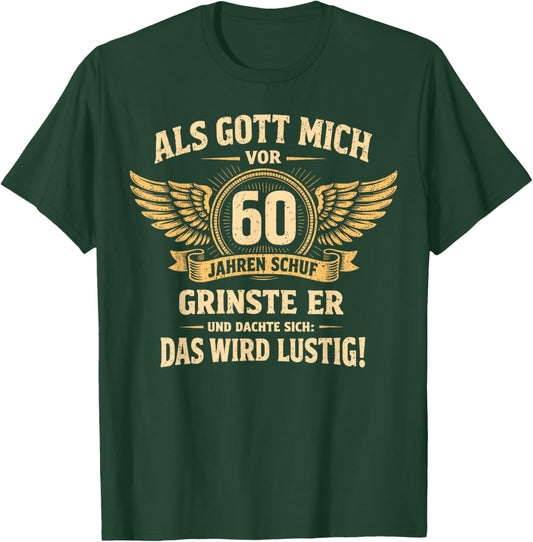 60th Birthday Man Woman 60 Years Decoration 1966 Gift Funny T-Shirt - T-Shirt | Forest