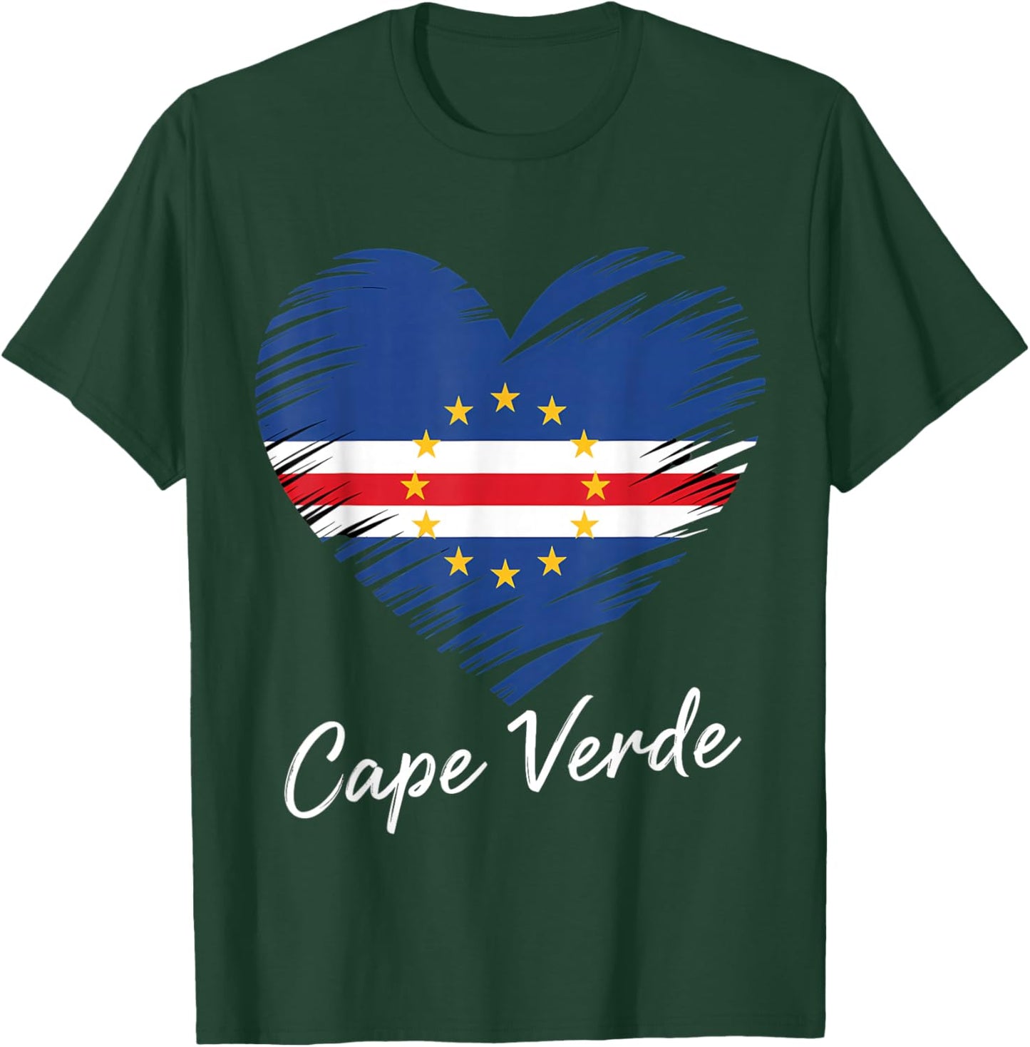 Cape Verde Flag Cabo Verde Cape Verdean Roots T-Shirt - T-Shirt | Forest