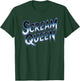 Scream Queen Blue Horror Typography Halloween T-Shirt - T-Shirt | Forest