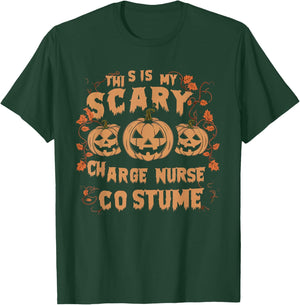 Charge Nurse Halloween Spooky Nursing Trick Or Treat T-Shirt - T-Shirt | Forest