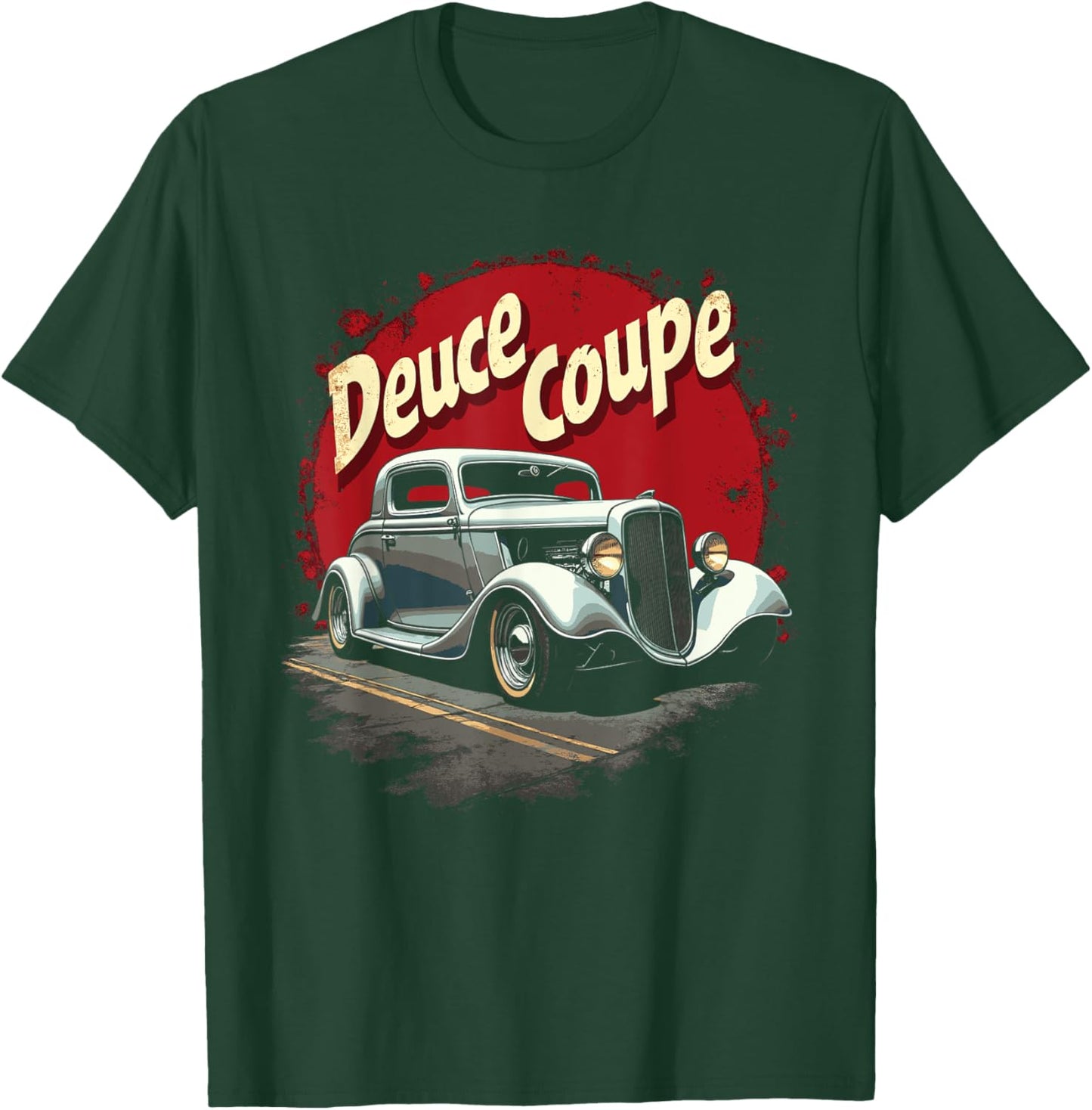 Retro Hot Rods car graphic Classic 32 Deuce Coupe Hot Rod T-Shirt - T-Shirt | Forest
