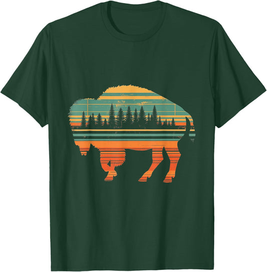 Vintage Buffalo Forest T-Shirt - T-Shirt | Forest