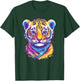 Colorful Tiger Cub Vibrant Colors T-Shirt - T-Shirt | Forest