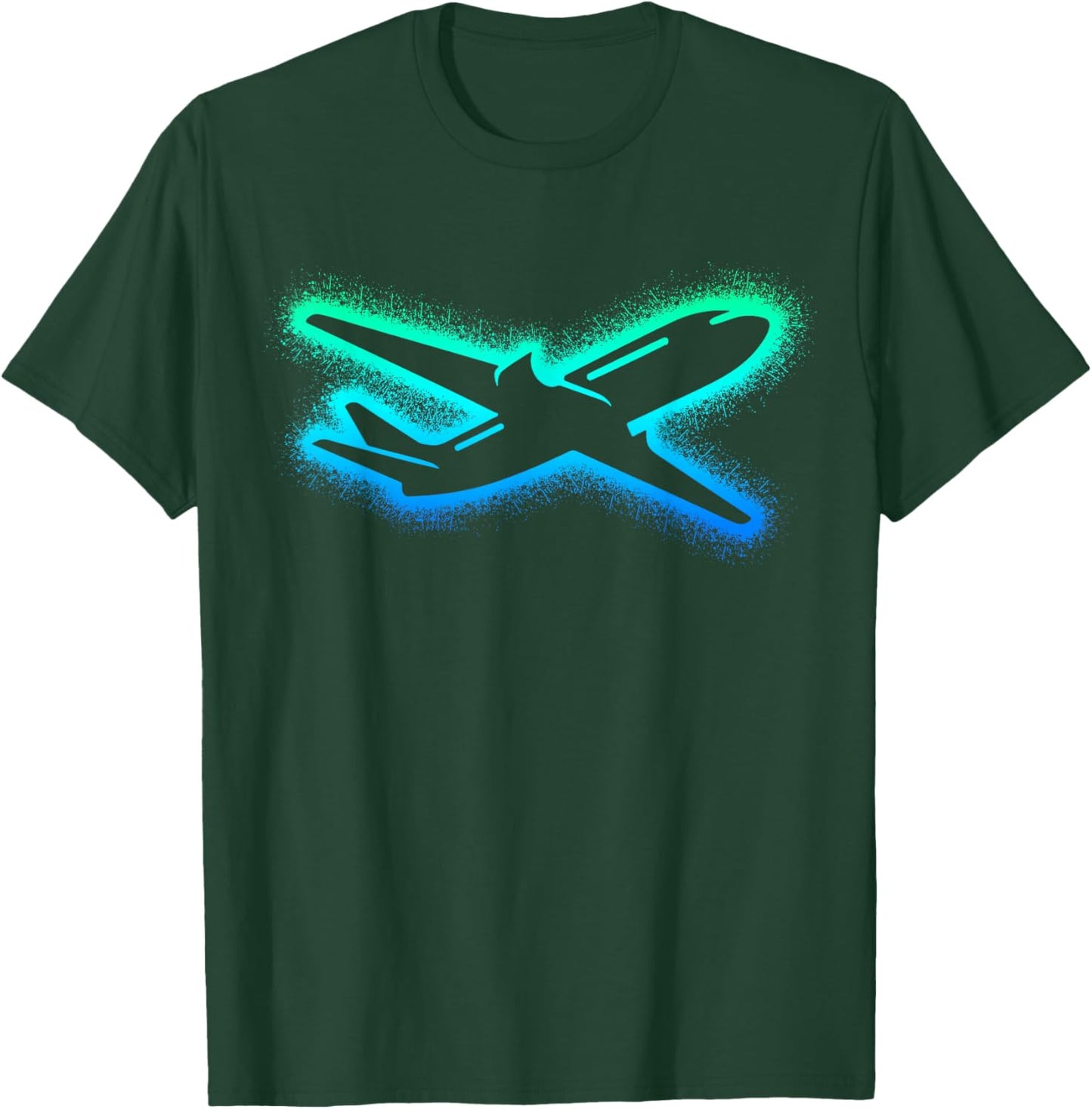 Airplane Aviation Kids Men Boys Pilot T-Shirt - T-Shirt | Forest