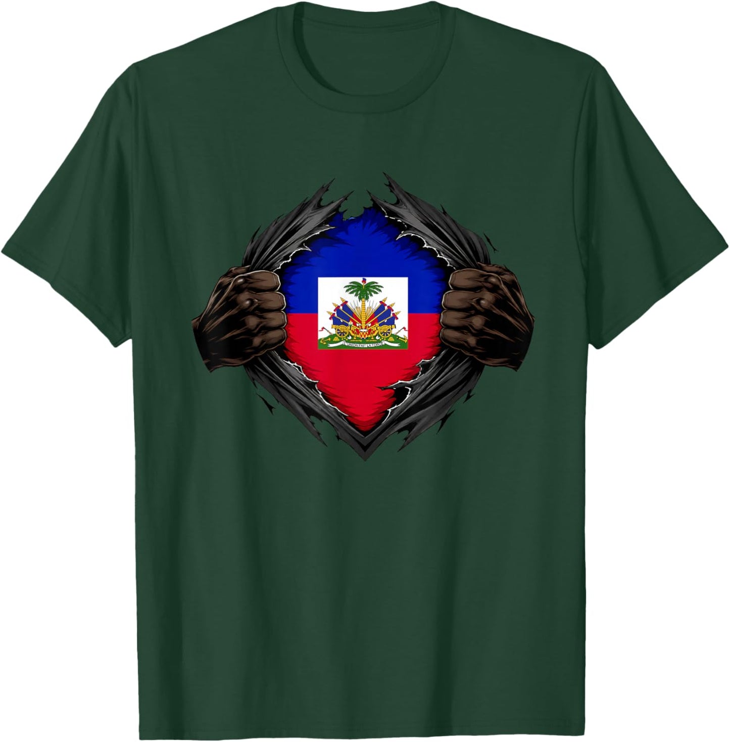 Haiti Flag Day Patriotic Haitian Pride/Haiti Flag T-Shirt - T-Shirt | Forest