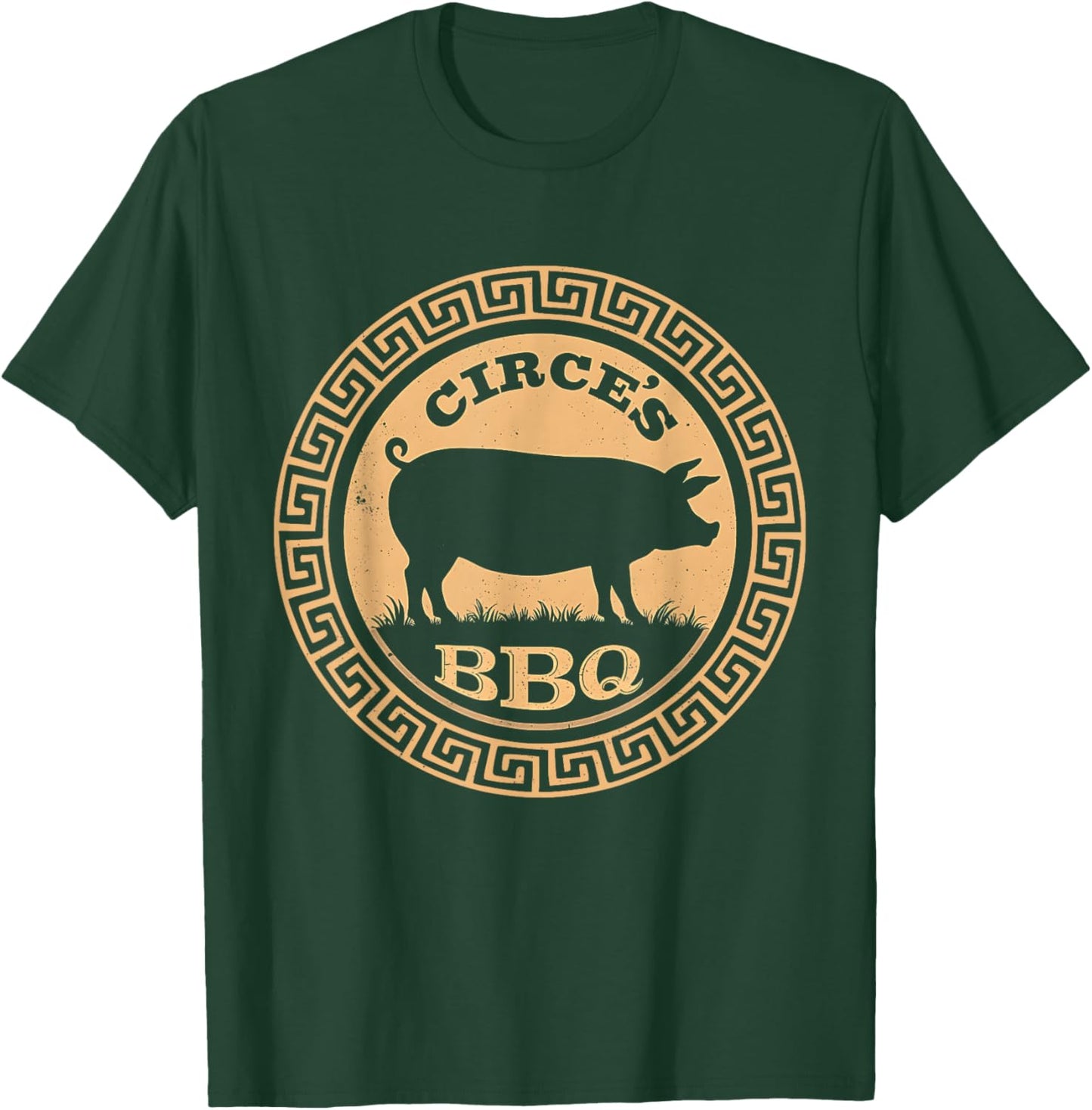 Funny Greek Mythology Circe's BBQ Odyssey T-Shirt - T-Shirt | Forest
